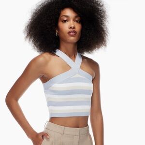 Aritzia Babaton Sculpt Knit Criss Cross Tank Size Medium